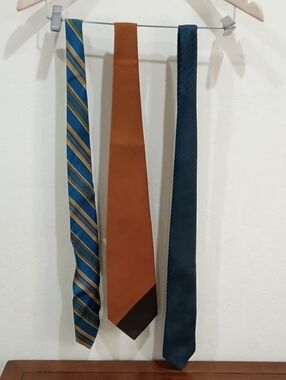 Men's Vintage Ties, Set Of 3 - Vintage 1970s!